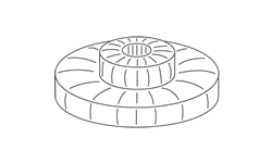 Custom forging hub