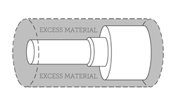 Machined spindle